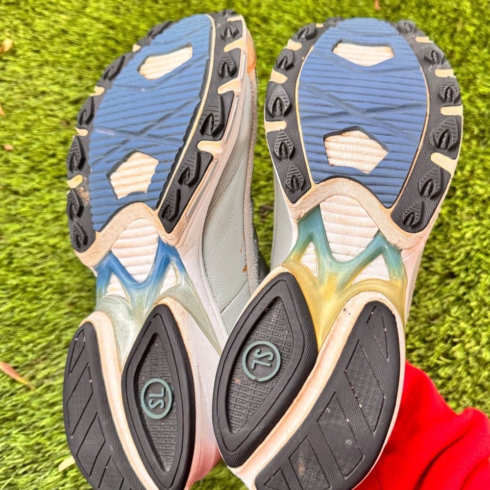 Adidas Superlight SL Vintage Running Shoes Metallic Silver Blue White Womens 8.5 - Picture 6 of 9